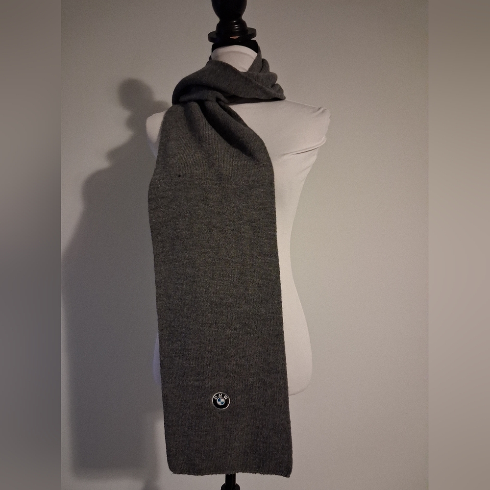 Gray Scarf with Logo